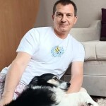 Петро ЛИСЕНКО і його вірний Малиш. (Фото з сімейного архіву)